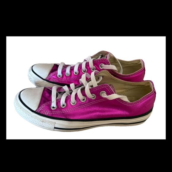 Converse Women's Chuck Taylor Metallic Pink All-Star Women’s Shoes Size 8 - Picture 6 of 8